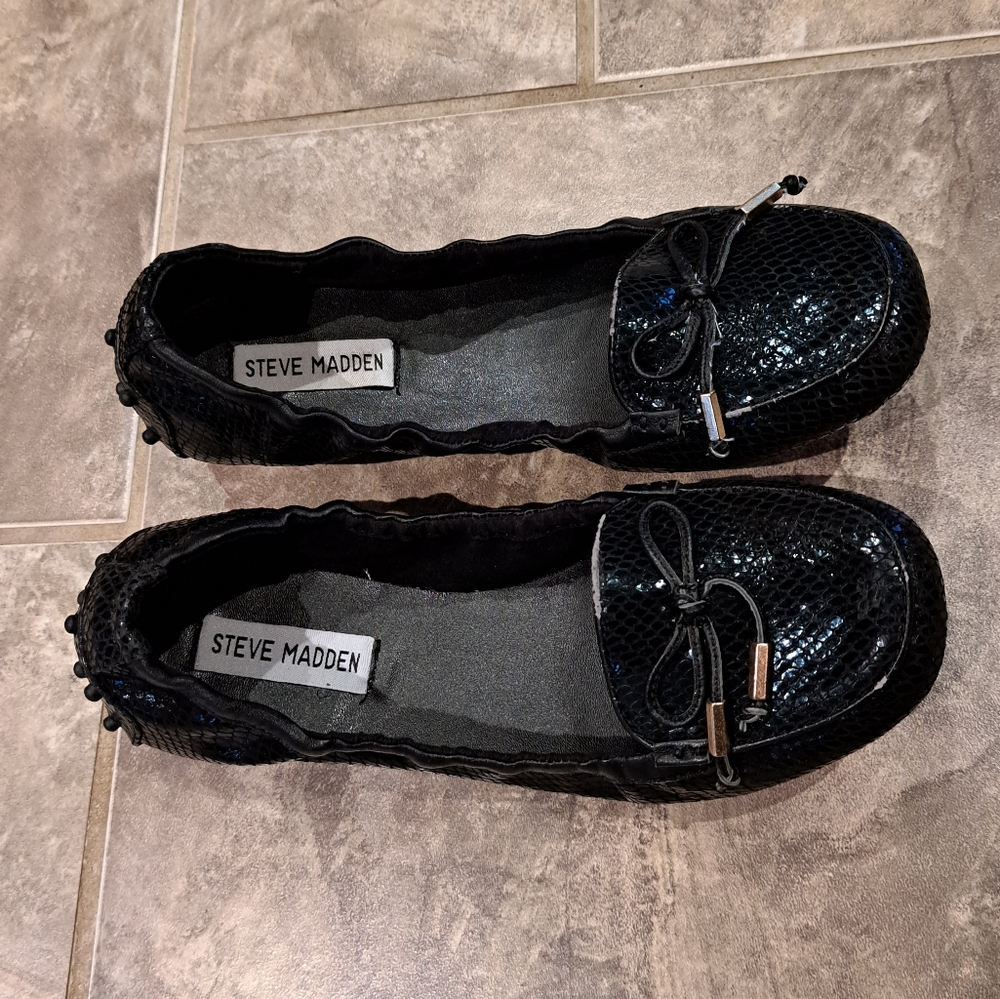 Steve Madden calypso black flats